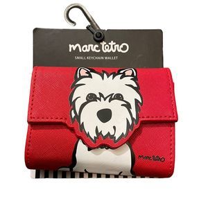 Marc Tetro Unisex Red Westie Character keychain Wallet